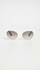 Picture of Prada PR 02VS 7S30A7 White Plastic Cat-Eye Sunglasses Grey Gradient Lens