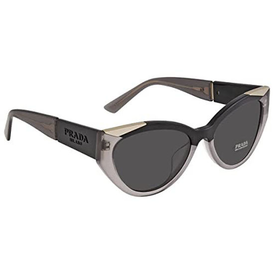 Picture of Prada PR 03WSF Women's Sunglasses Black/Opal Grey/Dark Grey 57