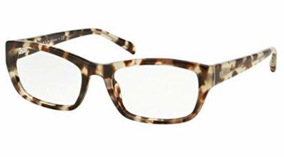 Picture of Prada PR18OVA Eyeglass Frames UAO1O1-54 - Spotted Opal Brown PR18OVA-UAO1O1-54