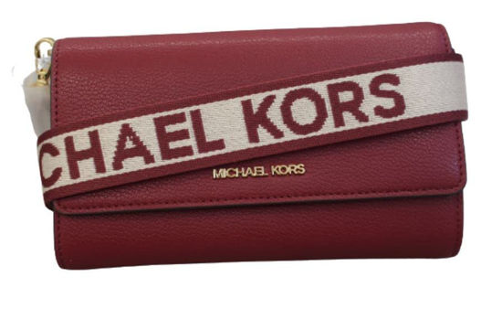 Michael Kors Carmen Small NS Phone Crossbody Hand Bag Pale Gold | eBay