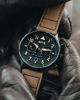 Picture of AVI-8 Mens 43.5mm Hawker Hurricane Carey Dual Time Debden Japanese Quartz Pilot Watch with Leather Strap AV-4088-03