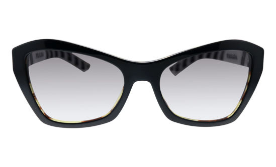 Picture of Prada PR 07XS NAI130 Black Plastic Butterfly Sunglasses Grey Gradient Lens