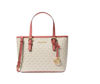 Picture of Michael Kors XS Carry All Jet Set Travel Womens Tote (TEA ROSE MLT)