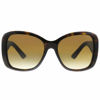 Picture of Prada Heritage PR 32PS 2AU6S1 Havana Plastic Square Sunglasses Brown Gradient Lens