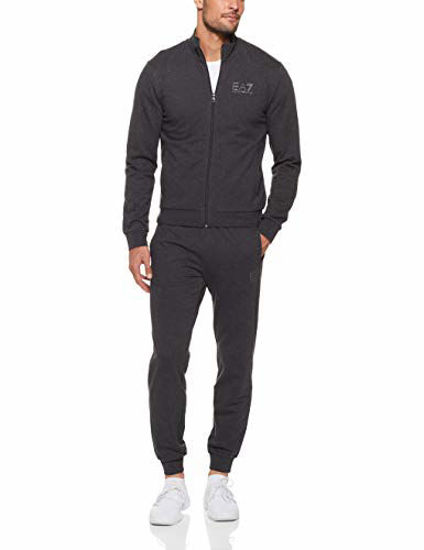 Mens ea7 cheap grey tracksuit