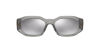 Picture of Versace Man Sunglasses Transparent Grey Frame, Light Grey Mirror Silver 80 Lenses, 53MM