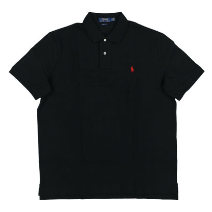 Picture of Ralph by Ralph Lauren Men's Basic Polo Mesh Shirt, Black, XS