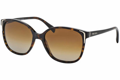 Picture of Prada Sunglasses - PR01OS / Frame: Havana Lens: Polar Brown Gradient