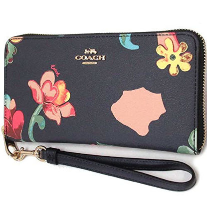 Picture of Long Zip Around Wallet With Dreamy Land Floral Print