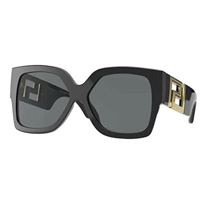 Picture of Versace Woman Sunglasses, Black Lenses Acetate Frame, 59mm