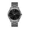 Picture of Michael Kors Men's Slim Runway Quartz Watch with Stainless Steel Strap, Gunmetal, 22 (Model: MK1044)