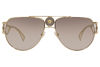 Picture of Versace VE2225 Sunglasses - (10027I) Gold/Brown Mirror Gold Gradient - 60mm