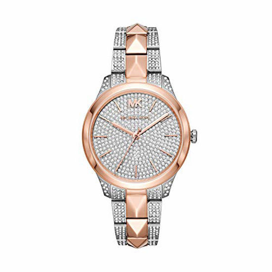 Michael kors women's runway mercer quartz watch with stainless steel strap new arrivals