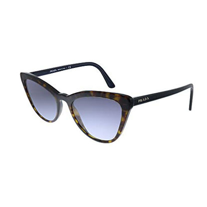 Picture of Prada Catwalk PR 01VS 2AU08I Tortoise Plastic Cat-Eye Sunglasses Purple Gradient Lens