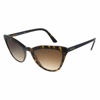 Picture of Prada Catwalk PR 01VS 2AU6S1 Havana Plastic Cat-Eye Sunglasses Brown Gradient Lens