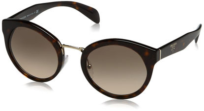 Picture of Prada Women's 0PR 05TS Havana/Brown Gradient Sunglasses, 53mm