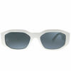 Picture of Versace VE 4361 401/87 White Plastic Geometric Sunglasses Grey Lens