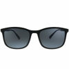 Picture of Prada PS 01TS U61144 Havana Rubber Plastic Rectangle Sunglasses Grey Polarized Lens