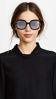 Picture of Prada Heritage PR 16US 5ZWGR0 Black Pink Medium Havana Plastic Square Sunglasses Silver Mirror Lens