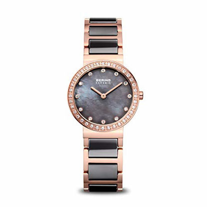 Picture of BERING Time | Women's Slim Watch 10729-769 | 29MM Case | Ceramic Collection | Stainless Steel Strap with Ceramic Links | Scratch-Resistant Sapphire Crystal | Minimalistic - Designed in Denmark