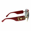 Picture of Versace Baroque VE 2150Q 100211 Gold Red Leather Metal Aviator Sunglasses Grey Gradient Lens