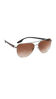 Picture of Prada Linea Rossa PS 52WS 5AV02P Gunmetal Metal Aviator Sunglasses Brown Gradient Lens