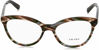 Picture of Prada Heritage PR 11RV VAO1O1 Sheaves Grey Brown Plastic Round Eyeglasses 52mm