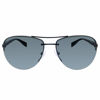 Picture of Prada Linea Rossa PS 56MS 1BO1A1 Black Metal Pilot Sunglasses Grey Lens