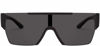 Picture of BURBERRY BE 4291 346487 Matte Black Plastic Rectangle Sunglasses Black Lens