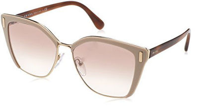 Picture of Prada PR56TS VHR4O0 Light Brown/Pale Gold PR56TS Square Sunglasses Lens Categor