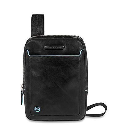Picture of Piquadro Organized Shoulder Pocketbook with Ipadmini/ipadmini3 Compartment, Black, One Size