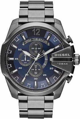 Picture of Diesel Men's 51mm Mega Chief Quartz Stainless Steel Chronograph Watch, Color: Gunmetal (Model: DZ4329)