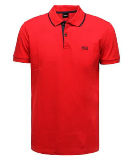 Picture of Hugo Boss Mens Firenze 33 Regular Fit Polo 50268712 (X-Large, Open Red)