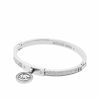 Picture of Michael Kors Silver Tone Fulton Hinge Bangle Bracelet