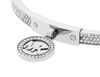 Picture of Michael Kors Silver Tone Fulton Hinge Bangle Bracelet