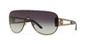 Picture of Versace Woman Sunglasses Pale Gold Frame, Light Grey Gradient Dark Blue Lenses, 0MM