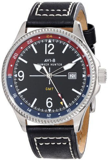 Picture of AVI-8 Men's AV-4007-03 Hawker Hunter Analog Swiss-Quartz Black Watch