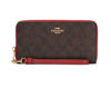 Picture of Coach Accordion Zip Wallet Wristlet Strap (IM/Brown 1941 Red)