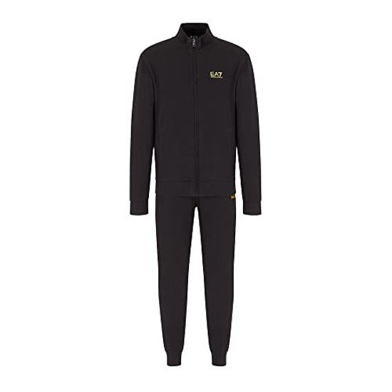 Picture of EA7 Men's Chest Logo Tracksuit, Black, XS