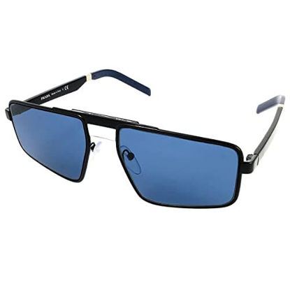 Picture of Prada PR 61WS Men's Sunglasses Black/Blue/Dark Blue 57