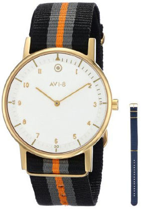 Picture of AVI-8 Men's AV-4023-05 FlyBoy Analog Japanese-Quartz Two Tone Watch