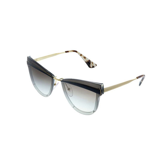 Prada Rectangle-frame Sunglasses in Black | Lyst