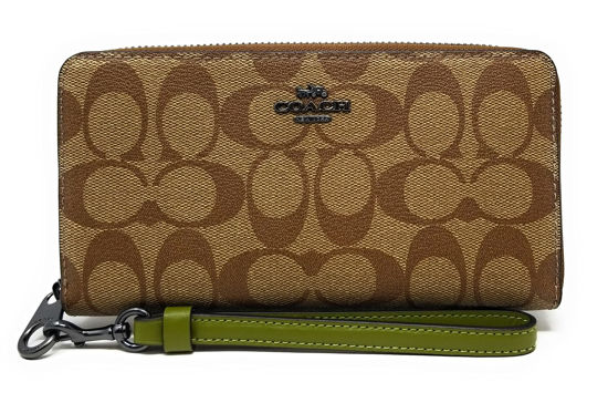 Women's Leather Wallet Olive Green