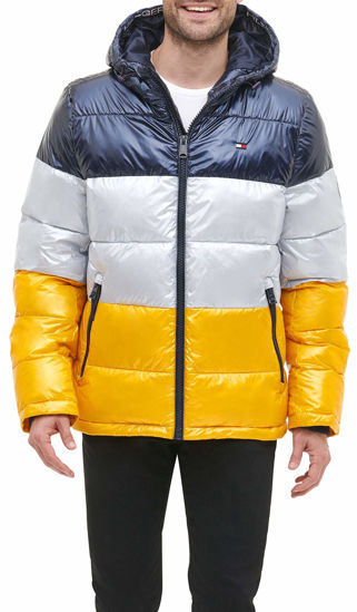 Yellow tommy hilfiger hot sale puffer jacket