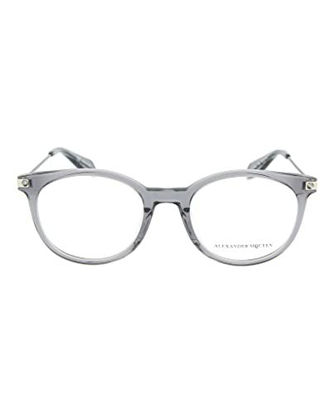 Picture of Alexander McQueen AM0093O Eyeglasses 002 Grey/Ruthenium 50 mm