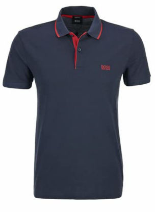 Picture of Hugo Boss Mens Firenze 33 Regular Fit Polo 50268712 (Medium, Dark Blue)