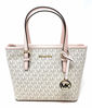 Picture of Michael Kors XS Carry All Jet Set Travel Womens Tote Powder Blush PVC