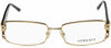 Picture of Versace VE 1163M 1252 Pale Gold Metal Rectangle Eyeglasses 52mm