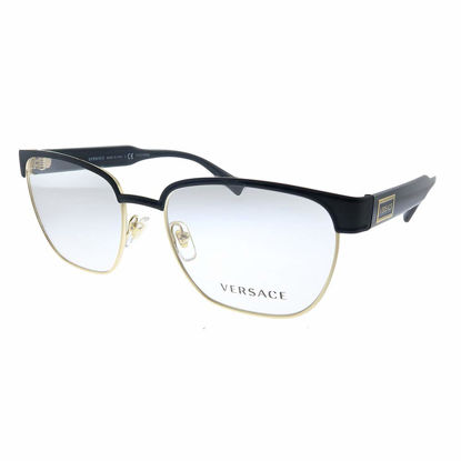 Picture of Versace VE 1264 1436_5 Matte Black Gold Metal Oval Eyeglasses 54mm