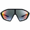 Picture of Prada Active PS 10US DG09Q1 Black Rubber Plastic Sport Sunglasses Blue Mirror Red Lens